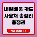 내일배움카드사용처 완벽 가이드 신청부터 활용법까지 총정리