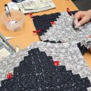 퀼트 로그캐빈 바느질 기법 가방 만들기 이미지