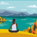 요가 야간 이미지