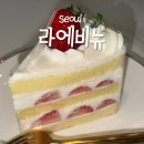 은아케이크 | 라에비뉴 성수 디저트 카페 딸기케이크 살살녹는다 ㄹㅇ
