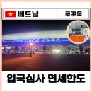 리아전자담배 | 베트남 입국심사 입국신고서 면세한도ㅣ푸꾸옥 입국수속시간 (ft. 패스트트랙)