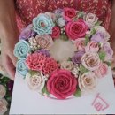 후리지아 미니꽃 케이크 만들기 이미지