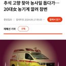 추석 고향 찾아 농사일 돕다가…20대女 농기계 깔려 참변 이미지