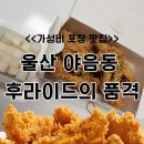 치킨의 품격 | 울산 야음동 후라이드의 품격｜ 가성비 포장 치킨맛집 솔직 후기