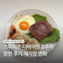 두번째 스위치온 다이어트 망한 2주차 후기 체지방 근육량 비교
