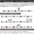쌩초보음악이론-110- 반복기호(Repeat sign) -3- D.S. al Coda와 To Coda(투코다), Coda(코다) 이미지
