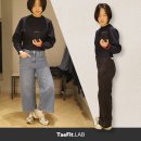 166 | H&amp;M 와이드 하이웨스트 데님 후기 166cm 66사이즈 핏 비교