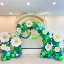 고요숲속샘터유치원 | 여름 포토존 추천, 데이지 풍선아치로 완성한 감성 행사 포토존 제작 후기