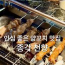 마라탕천향오양꼬치 | 천향｜양 많고 단체 회식하기 좋은 양꼬치 종각맛집