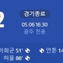 [2024 K리그1 11R] 광주FC vs 대전 하나시티즌 골장면.gif 이미지
