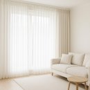 영종하늘공구 | 영종하늘도시 오피스텔에 차르르 쉬폰 + 화이트 린넨 커튼 시공기 | 영종도 커튼 커블리