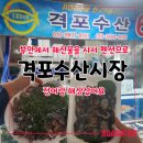 부안 격포 수산시장 들려서 61호집에서 펜션에서 먹을 해삼 전어샀어요