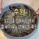 농수산물도매시장길 L | 수원 농수산물 도매시장 오양수산 활새우 포장해서 생새우회 먹어봤어요