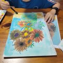 new 오일파스텔 드로잉 명화 따라그리기 | 대구 방문미술 케일리미술 | 명화 따라 그리기 수업