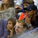 타이거우즈 딸과 함께 US OPEN 테니스대회 관람 이미지