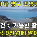 바다 영구 조망권 건축 가능한 다 갖춘 토지 502평~평당9만원에 팔아요~[땅지통] 이미지