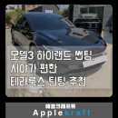 석촌 테슬라 모델3 썬팅, 시야가 편한 테라룩스 틴팅 추천 (실제 후기)