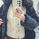 가을플라워스타일링 | 써스데이아일랜드 (T258MVT245W) 플라워자수 니트베스트 후기｜두툼하고 따뜻한 겨울용 조끼