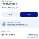 광주은행 (앞) | 케이뱅크 플러스박스 2% 파킹통장으로 매일 이자받기 4개월 지급 내역 및 후기(광주은행 파킹통장과 비교)