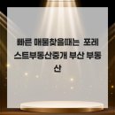 포레스트부동산중개 | 빠른 매물찾을때는 포레스트부동산중개 부산 부동산