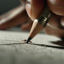 악필 교정과 캘리그라피 이미지