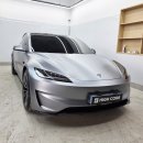 공단로70번길 R | 신차패키지 무광 PPF로 변신한 퀵실버 테슬라 모델3 &amp; 파노라마 럭스R 썬팅, 블랙박스까지 [하이코어]