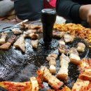 솥뚜껑 삼겹살 이미지