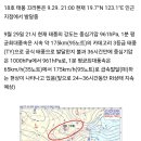 18호 태풍 끄라톤 예상 경로 이미지