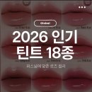 글로벌광택 | 틴트 전 색상 비교 및 글로벌 유행 틴트 그리고 틴트 18종 비교 솔직 후기