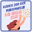 인컴특수 | KODEX 200 타겟 위클리커버드콜 6월 배당금 입금! 주당 350원