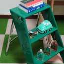 다용도 원목 미니스툴 목공예 | 제품하나로 그린 컬러 포인트 완성 미드센츄리 모던 사다리 스툴의자