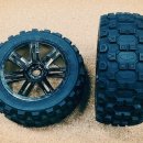 [하비센터] 1:8 Truggy Wild Burst Block Tire & 7Spoke Black Chrome (도매,소매가능) 이미지