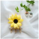 페이퍼플라워 주름지 해바라기 액자 이미지