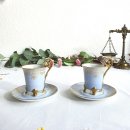 (SOLD OUT)독일 티첸로이터 하이핸들 네발굽 모카잔 45733. 독일찻잔. 빈티지잔. 레어템