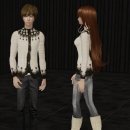 [까슈] diaper pattern Knit(겨울니트-남녀공용옷) Vest+shirt (남성옷) 이미지