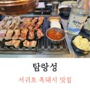 탐랑성 | 제주 서귀포 탐랑성 여행 중 맛 있었던 흑돼지 맛집 후기