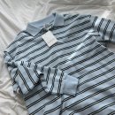 누아르나인 Stripe Pique T-Shirt [SKY BLUE] 후기 &amp; 럭비티셔츠/스트라이프 티셔츠 코디