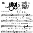 찬미예수 0991장 생명의길(생명생명의길) (찬미예수2000 PPT 악보 가사) 이미지