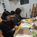 즐거운 아크릴화 이미지