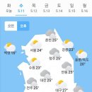 오늘의 날씨(5월 11일 수요일)입영 3일차 이미지