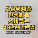 인셀덤미소 - 동대문구 사가정로 80 | 차상위계층 민생회복 소비쿠폰 40만원 받는 법 (일반인은 25만원인데 왜?)