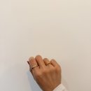 티파니 노트 반지 로즈골드 다이아 구입 후기 오른손 약지 일상 착용샷