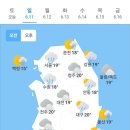 [날씨]6월 11일 일요일 오늘의 날씨 이미지