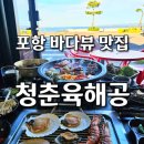 청춘고기포차 | ​[포항 송도 맛집] 청춘육해공 조개구이와 고기를 한번에 바다뷰 포차 감성 끝판왕 솔직후기