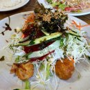 태산야채가게 | 진주 태산만두 후기 메뉴 주차, 비빔만두, 돈까스