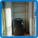 노원-현장-1284 | 베란다 세탁기 자리에 딱 맞는 수납장 제작 설치 추천