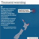 Multiple tsunami warnings after quakes,Major 8.1 quake in Kermadec Islands 이미지