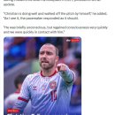 [Sky Sports] 덴마크 국가대표팀 주치의 모르텐 보에센: 크리스티안은 잘 지내고 있으며 스스로 걸어서 경기장을 빠져나갔습니다. 이미지