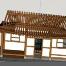 평당 350~450 17.2평 나형 3D 한옥 도면(wood wood korean house) 이미지