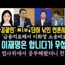 김광민 변호사 신의한수.낚인 언론사 금융치료. 이재명은 합니다가 무섭다? 민주, 검사를 수사관으로 검찰청 폐지가닥 잡았다 이미지